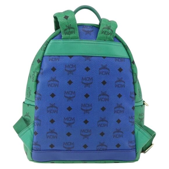 MCM Vintage Vicetos Backpack Pvc Leather Multicolour Pvc Backpack Bag - Picture 2 of 16